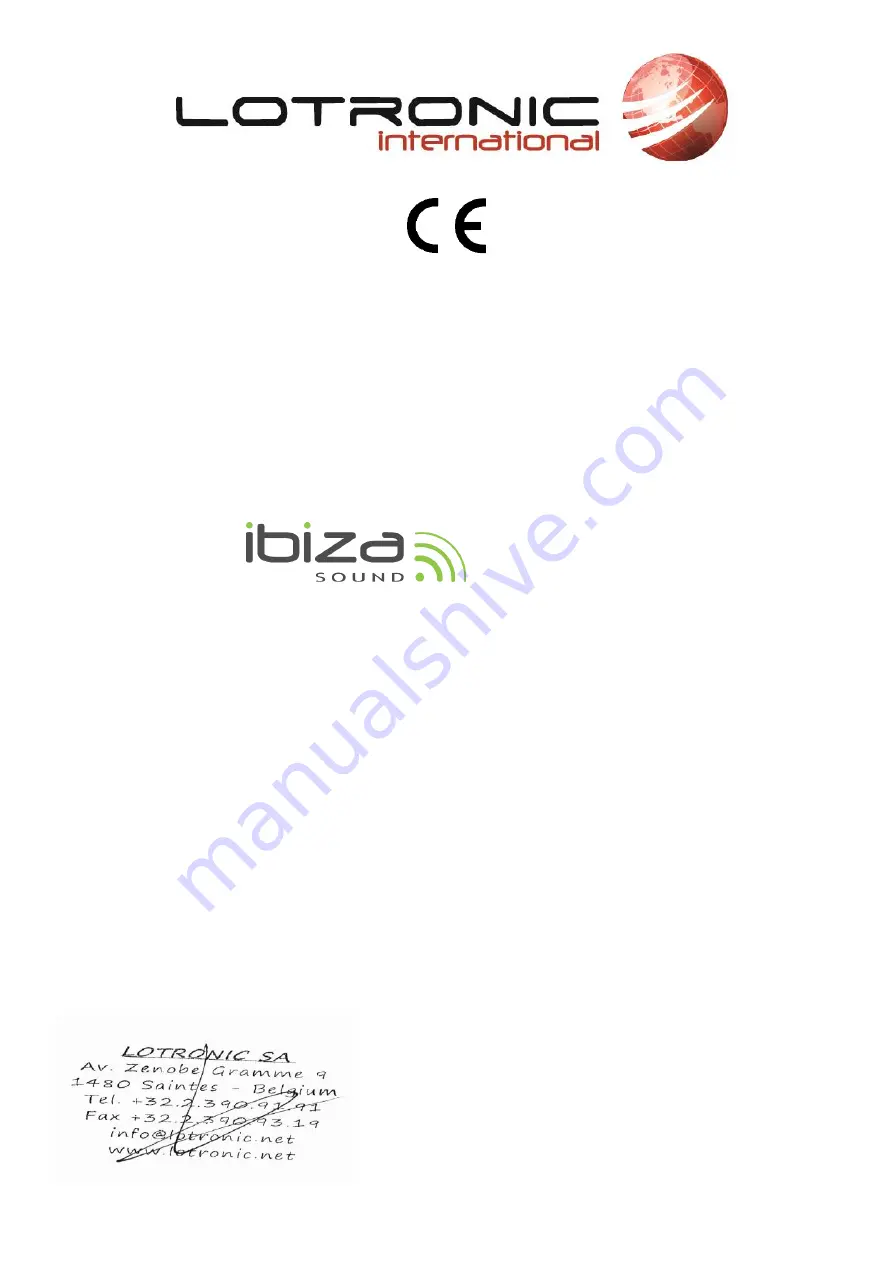 Ibiza sound STANDUP308 Manual Download Page 30