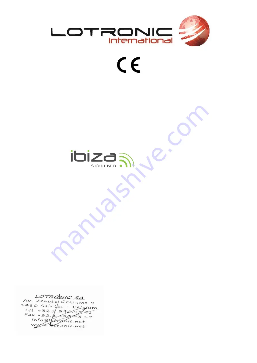 Ibiza sound STANDUP308 Manual Download Page 31