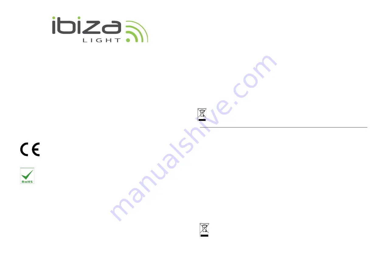 Ibiza JDL008R-LED Instruction Manual Download Page 1