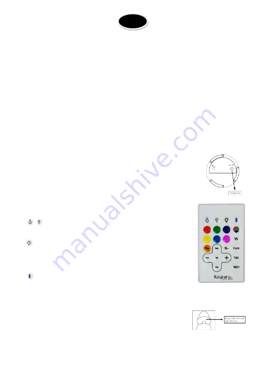 Ibiza LED-LAMP-BT Instruction Manual Download Page 20