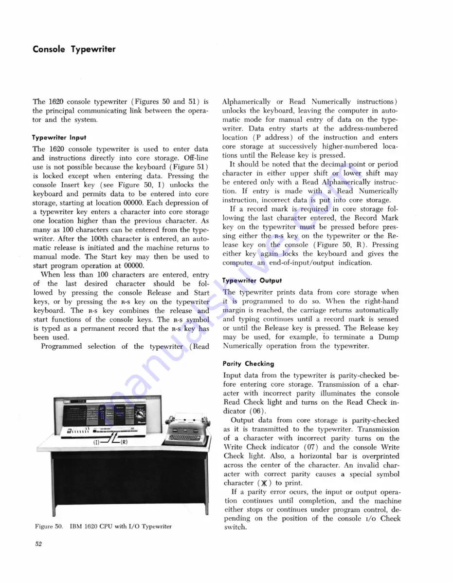 IBM 1620 1 Manual Download Page 56