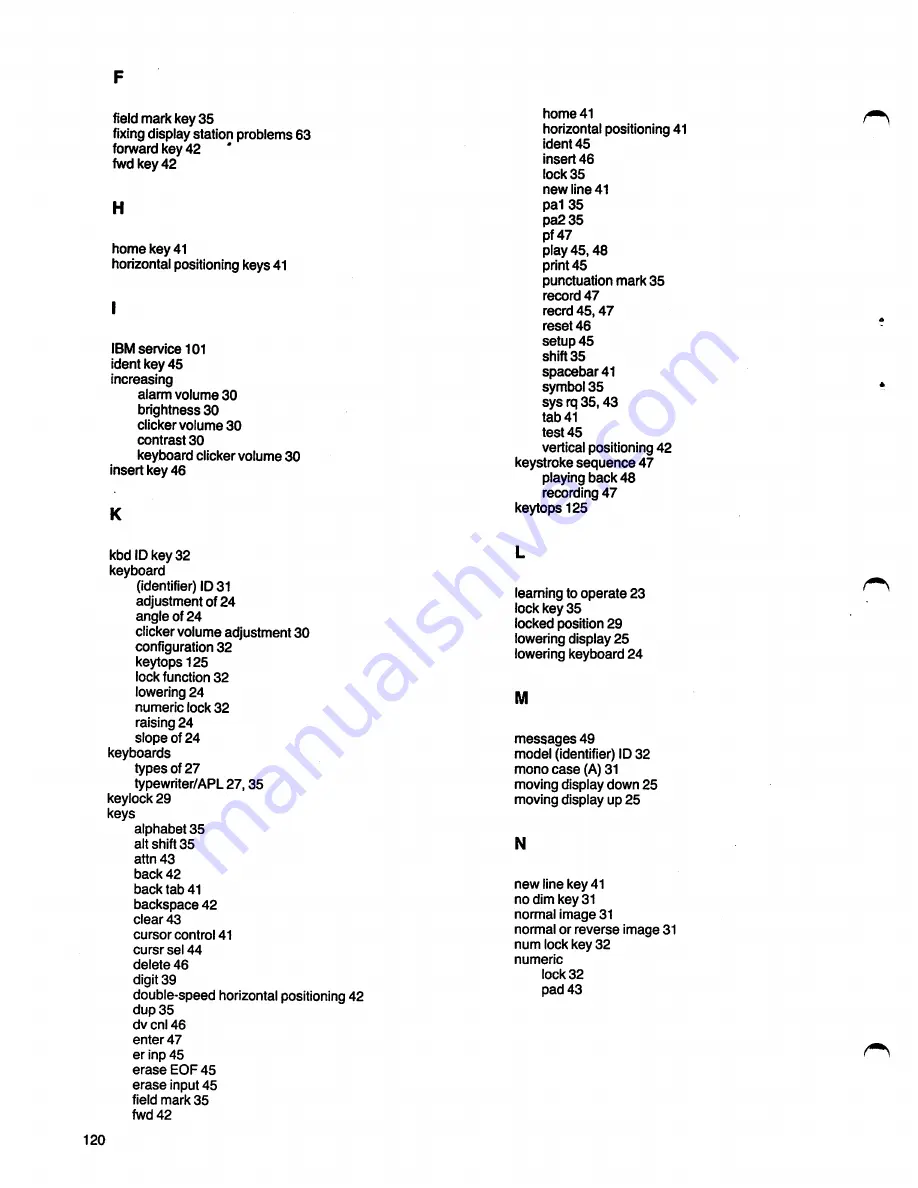 IBM 3180 1 User Manual Download Page 126