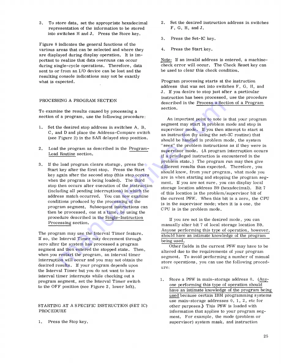 IBM 360 Operating Manual Download Page 25