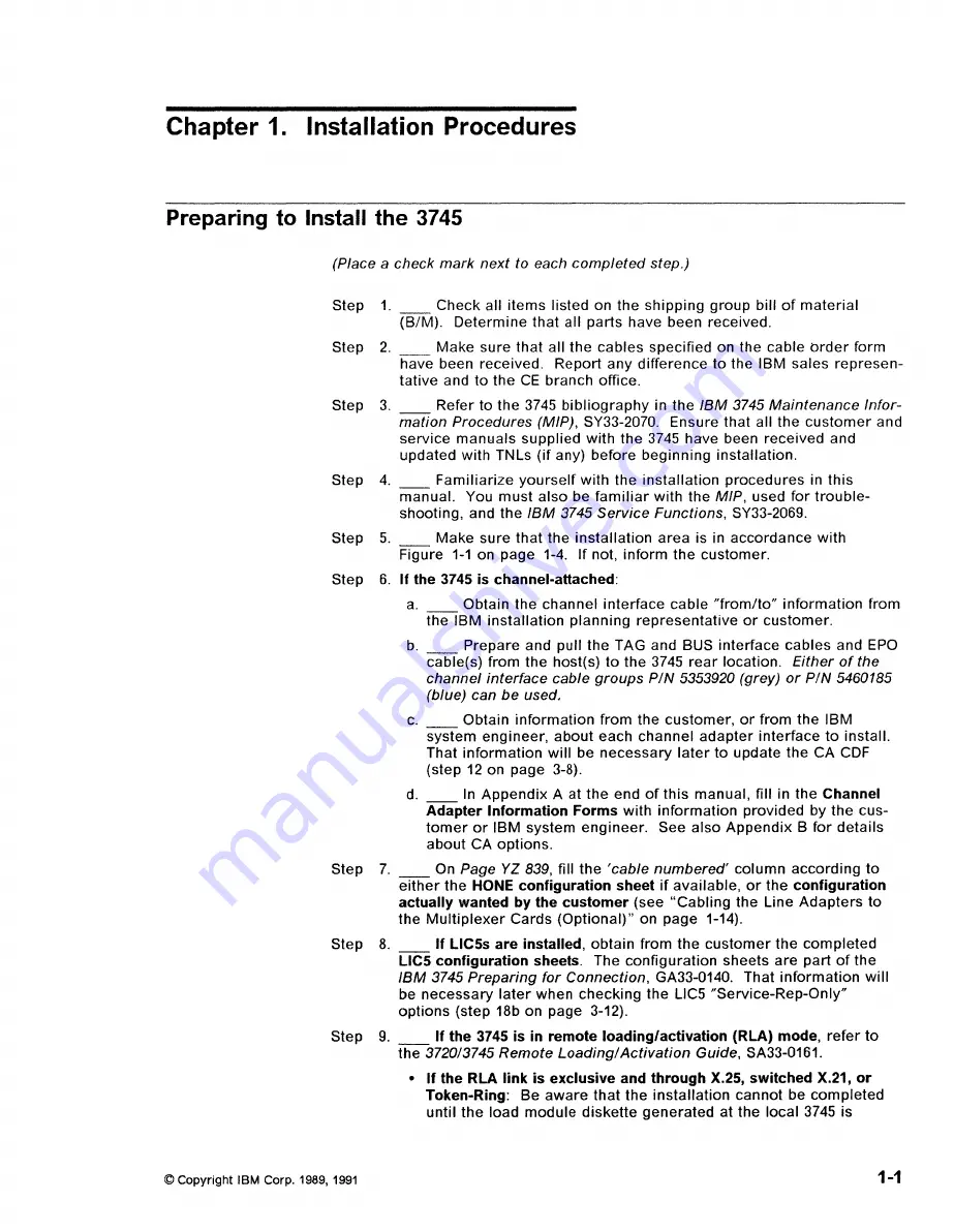 IBM 3745 Series Installation Manual Download Page 16