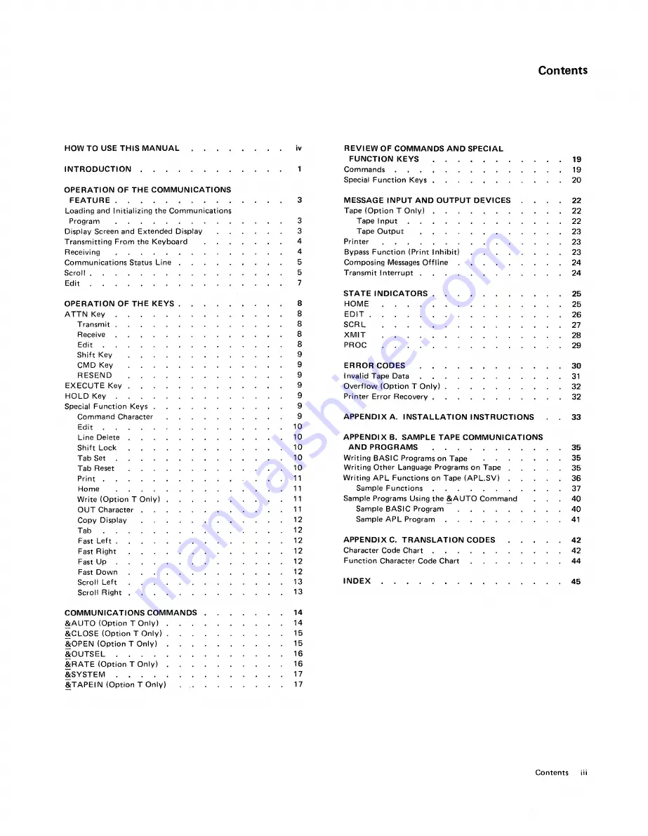 IBM 5100 Communications Manual Download Page 3