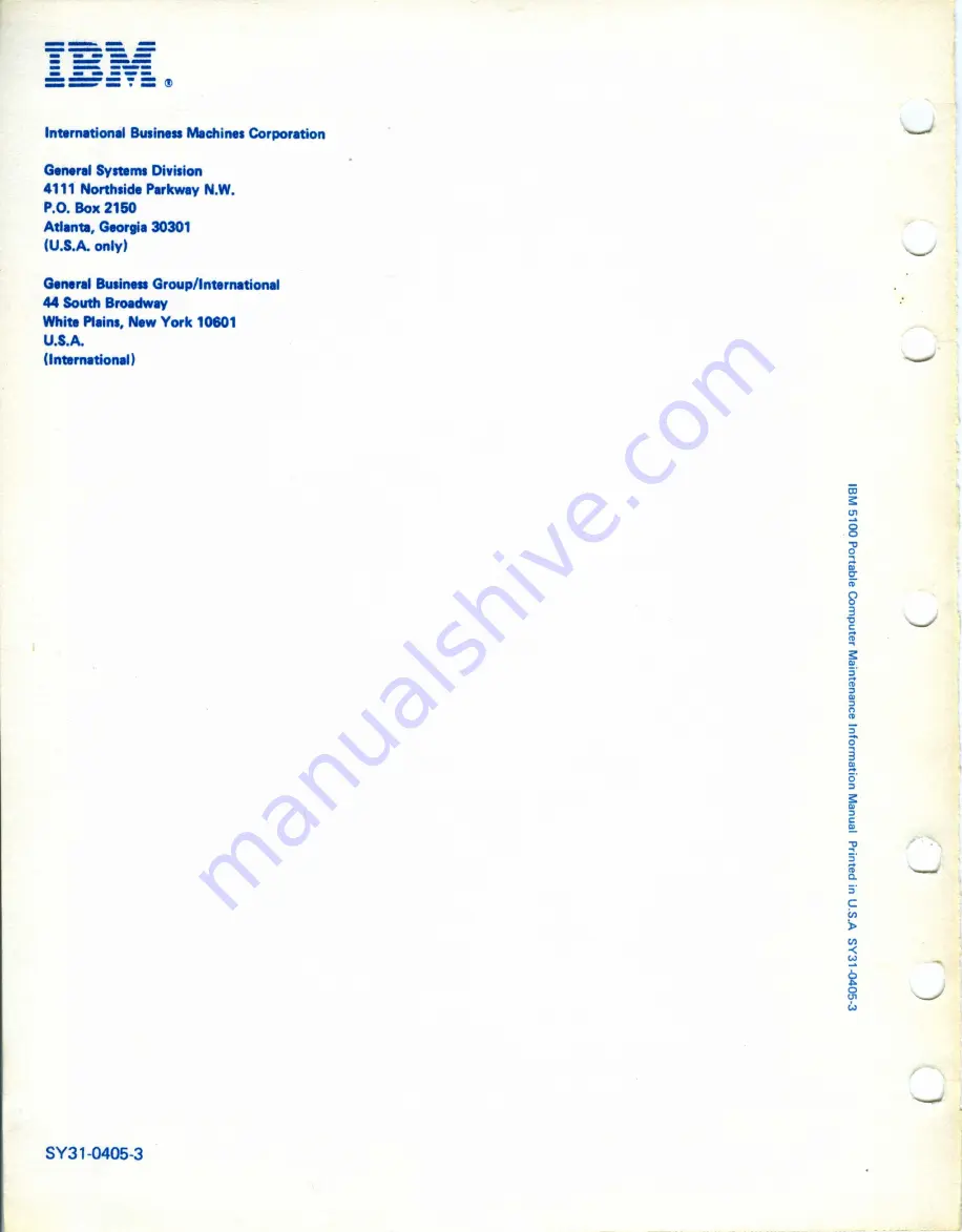 IBM 5100 Maintenance Information Manual Download Page 389