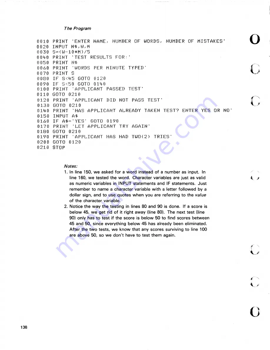 IBM 5110 Basic Introduction Download Page 142