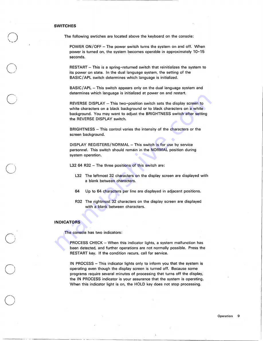 IBM 5110 Basic Reference Manual Download Page 13