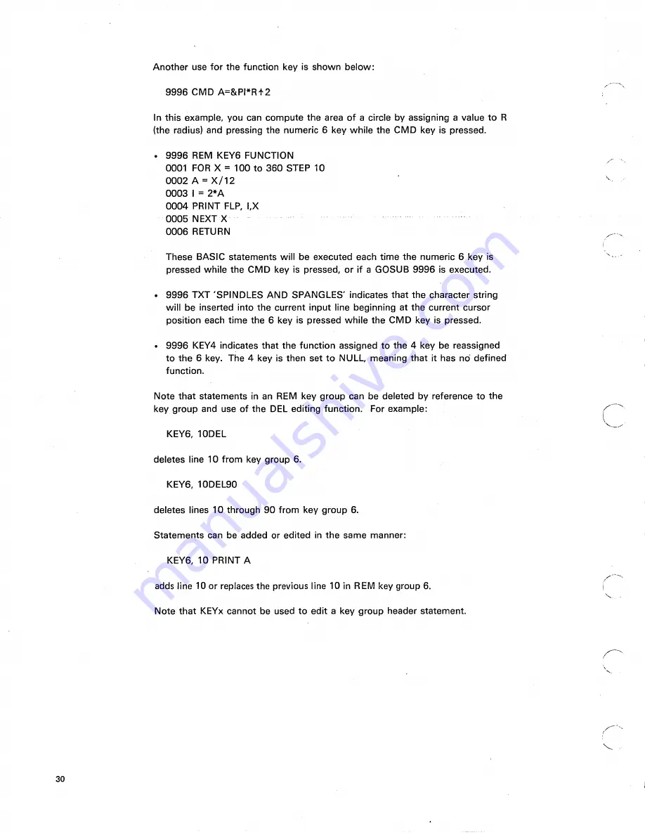 IBM 5110 Basic Reference Manual Download Page 34