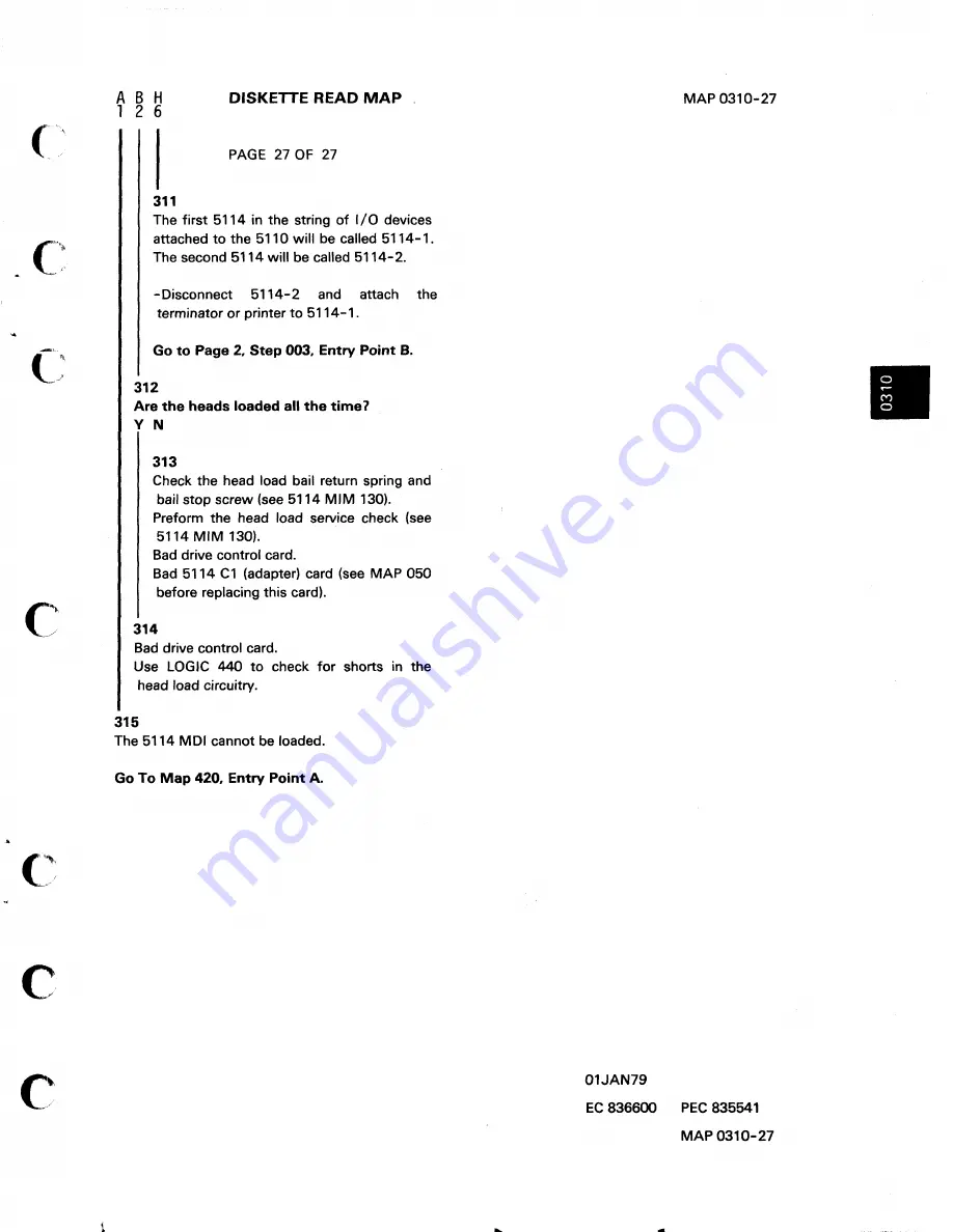 IBM 5110 Maintenance Analysis Procedures Download Page 97