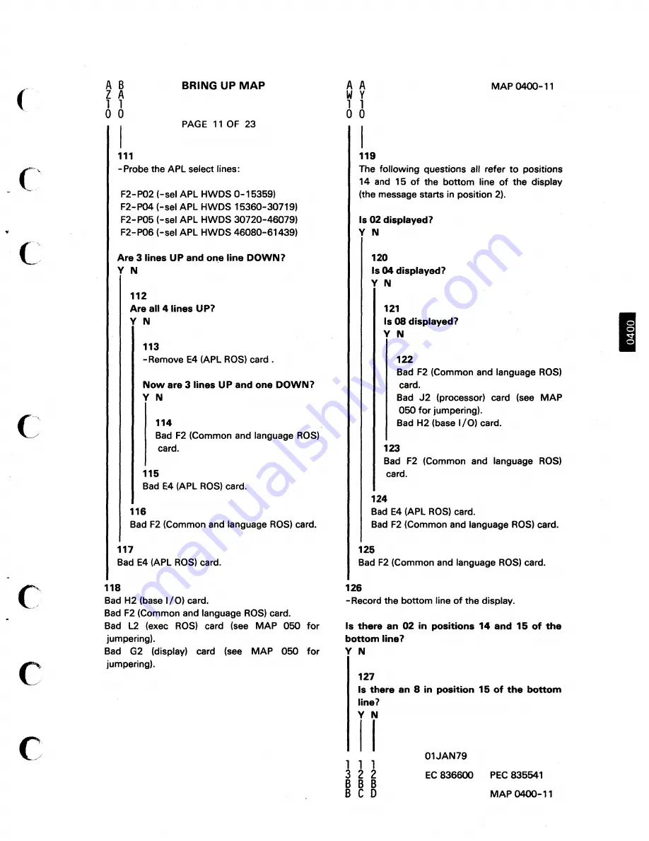 IBM 5110 Maintenance Analysis Procedures Download Page 109