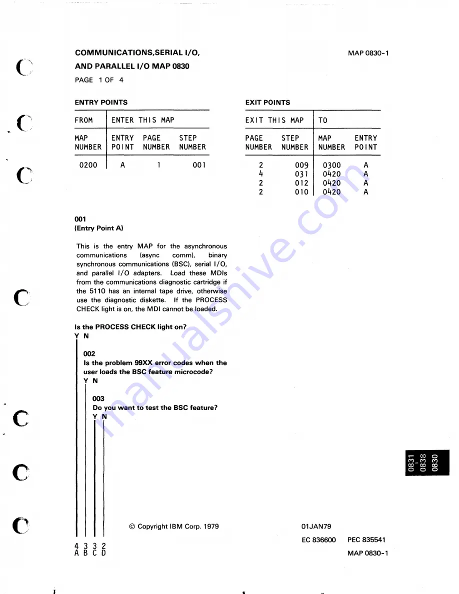 IBM 5110 Maintenance Analysis Procedures Download Page 189