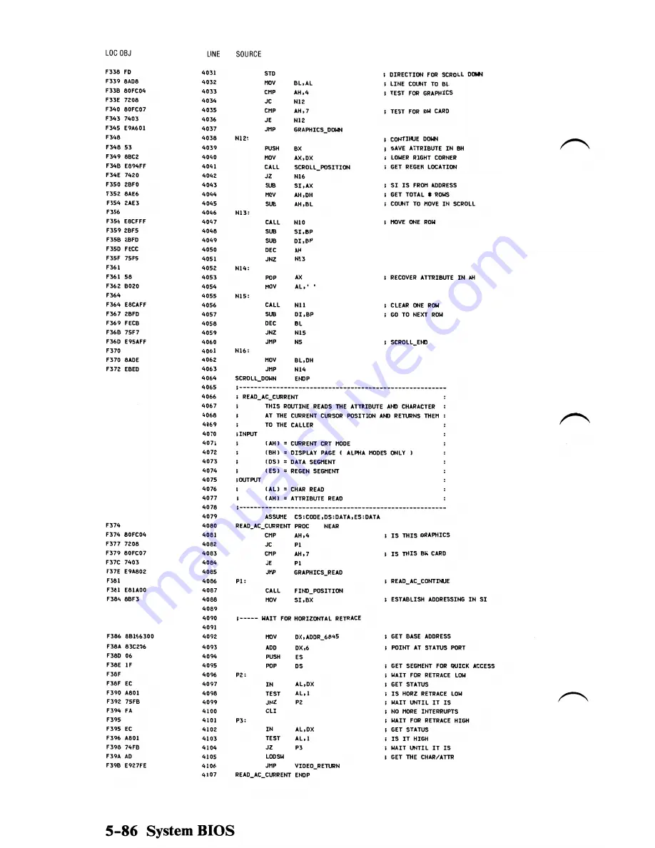 IBM 5150 Technical Reference Download Page 179