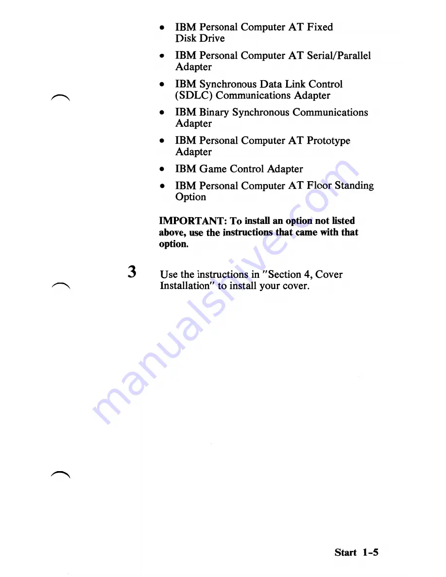 IBM 5170 Installation And Setup Download Page 15