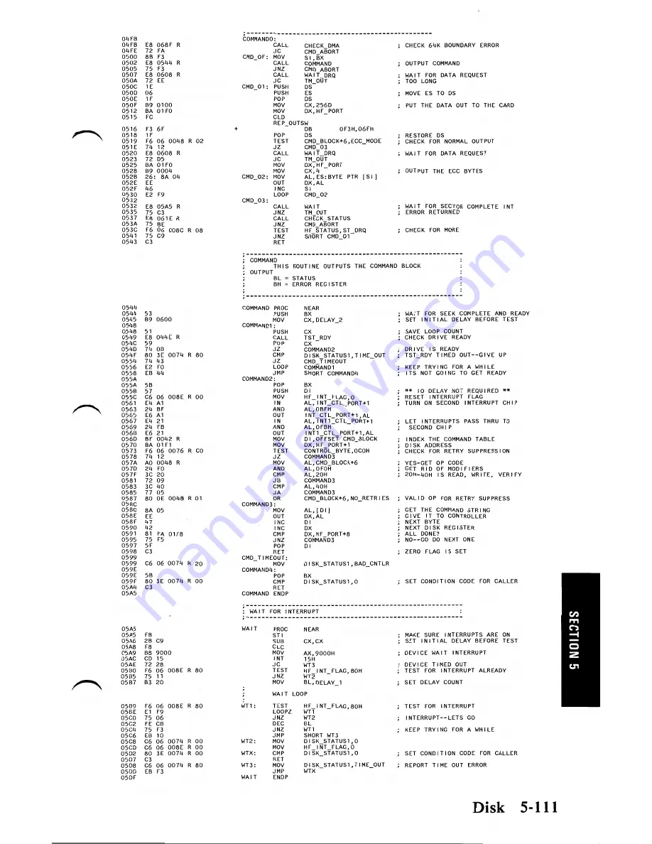 IBM 5170 Technical Reference Download Page 253