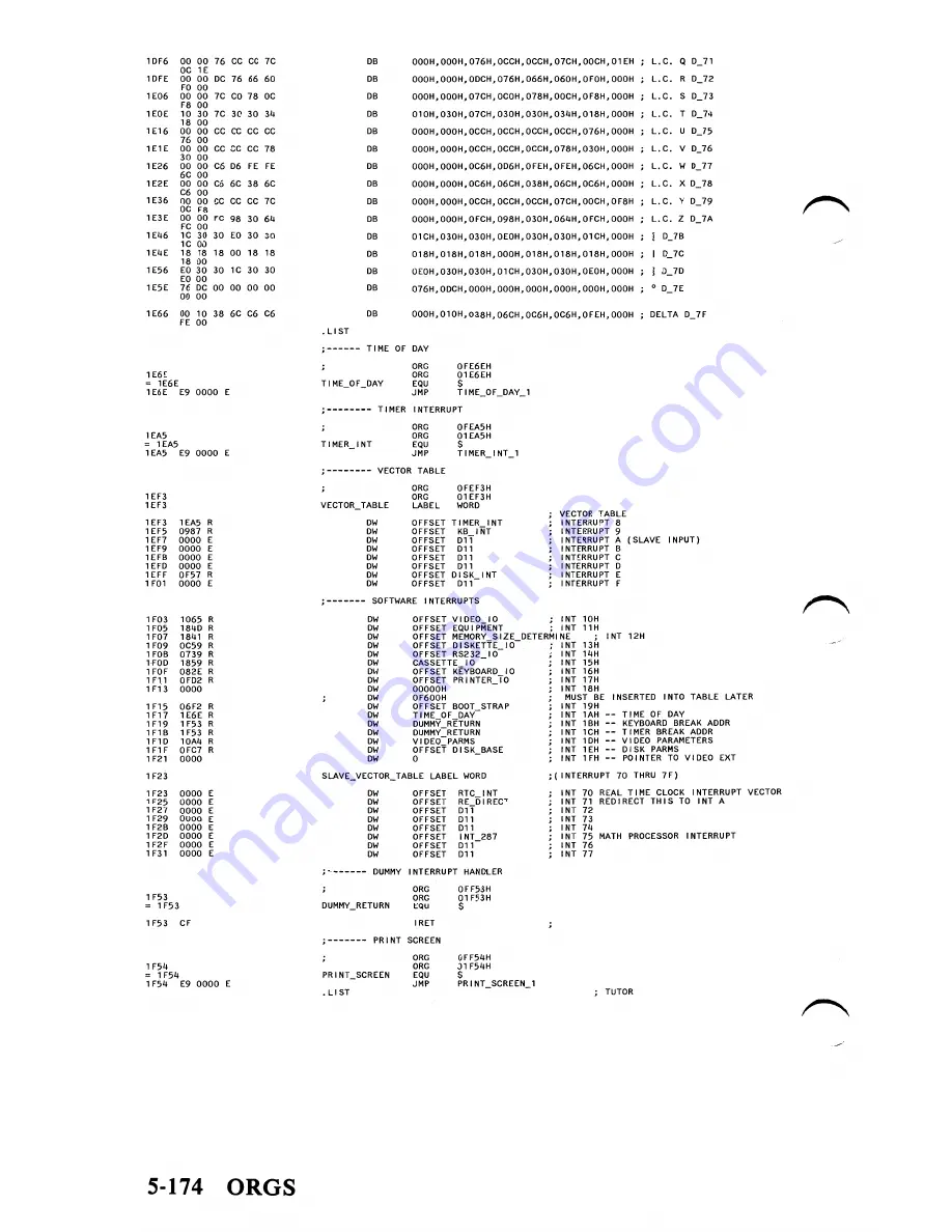 IBM 5170 Technical Reference Download Page 316