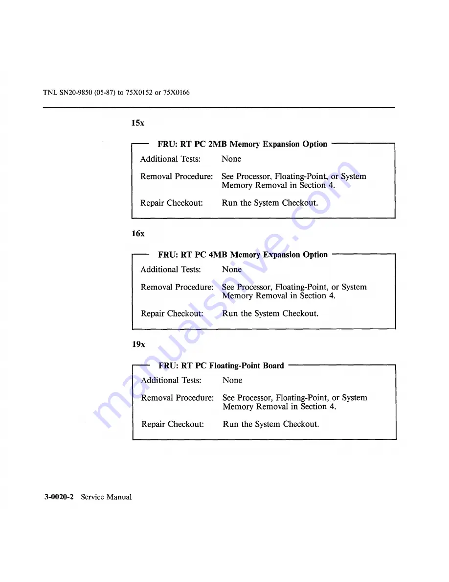 IBM 6150 Hardware Maintenance Manual Download Page 71