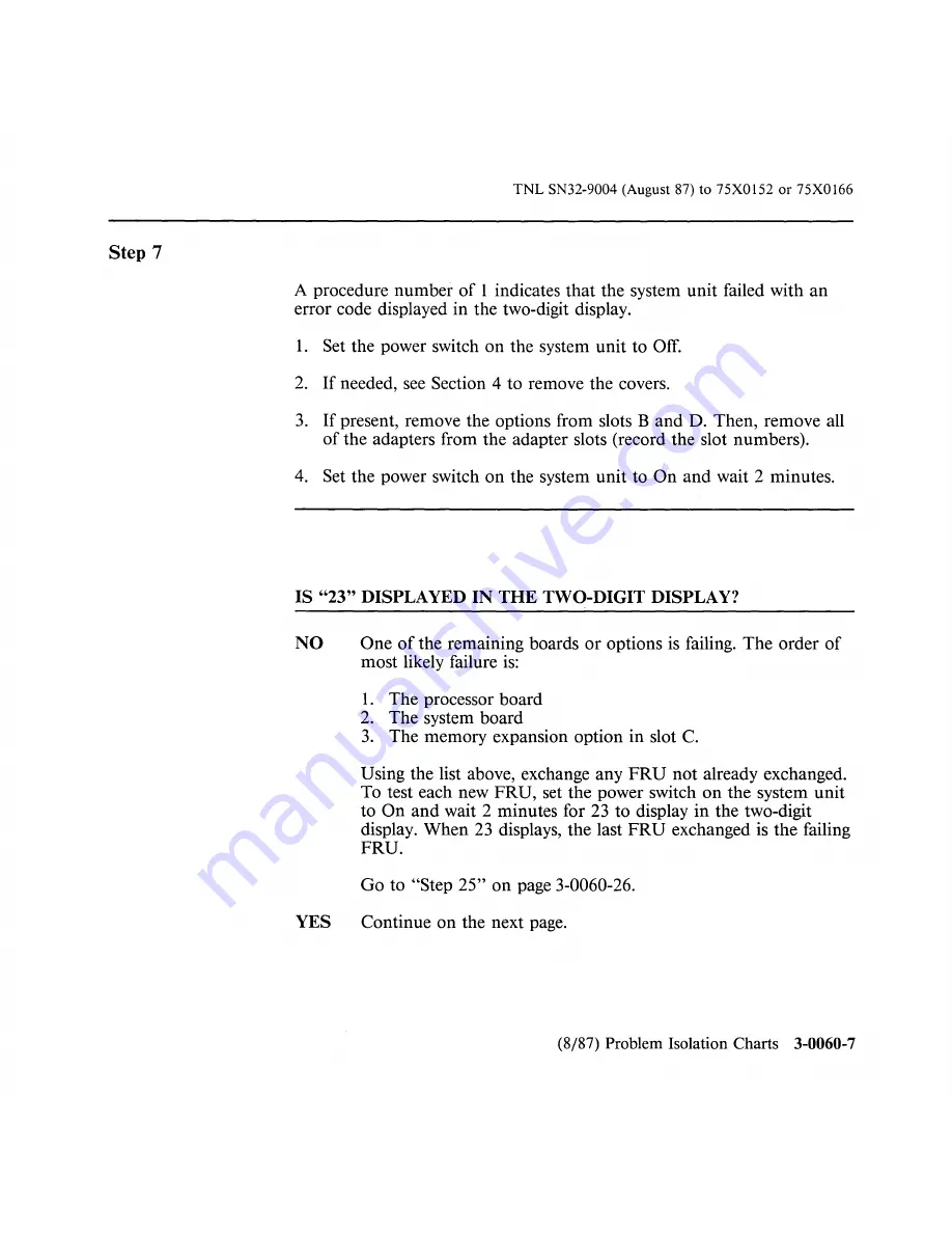 IBM 6150 Hardware Maintenance Manual Download Page 166