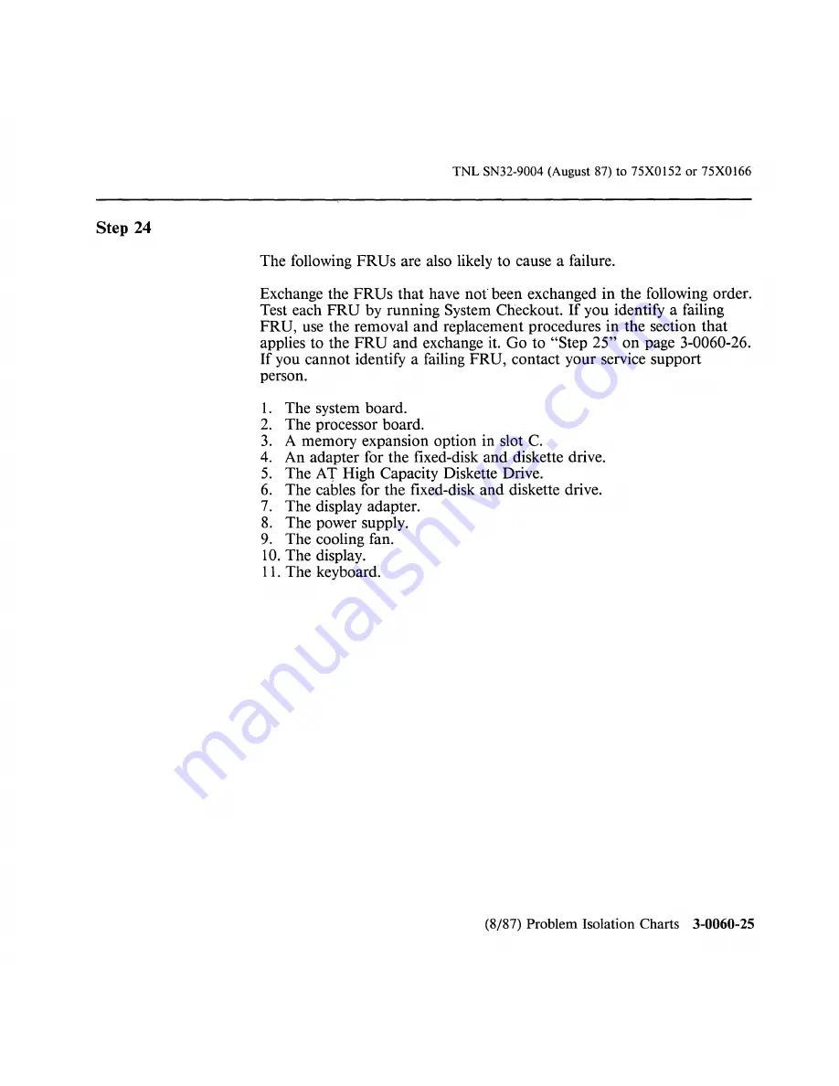 IBM 6150 Hardware Maintenance Manual Download Page 184