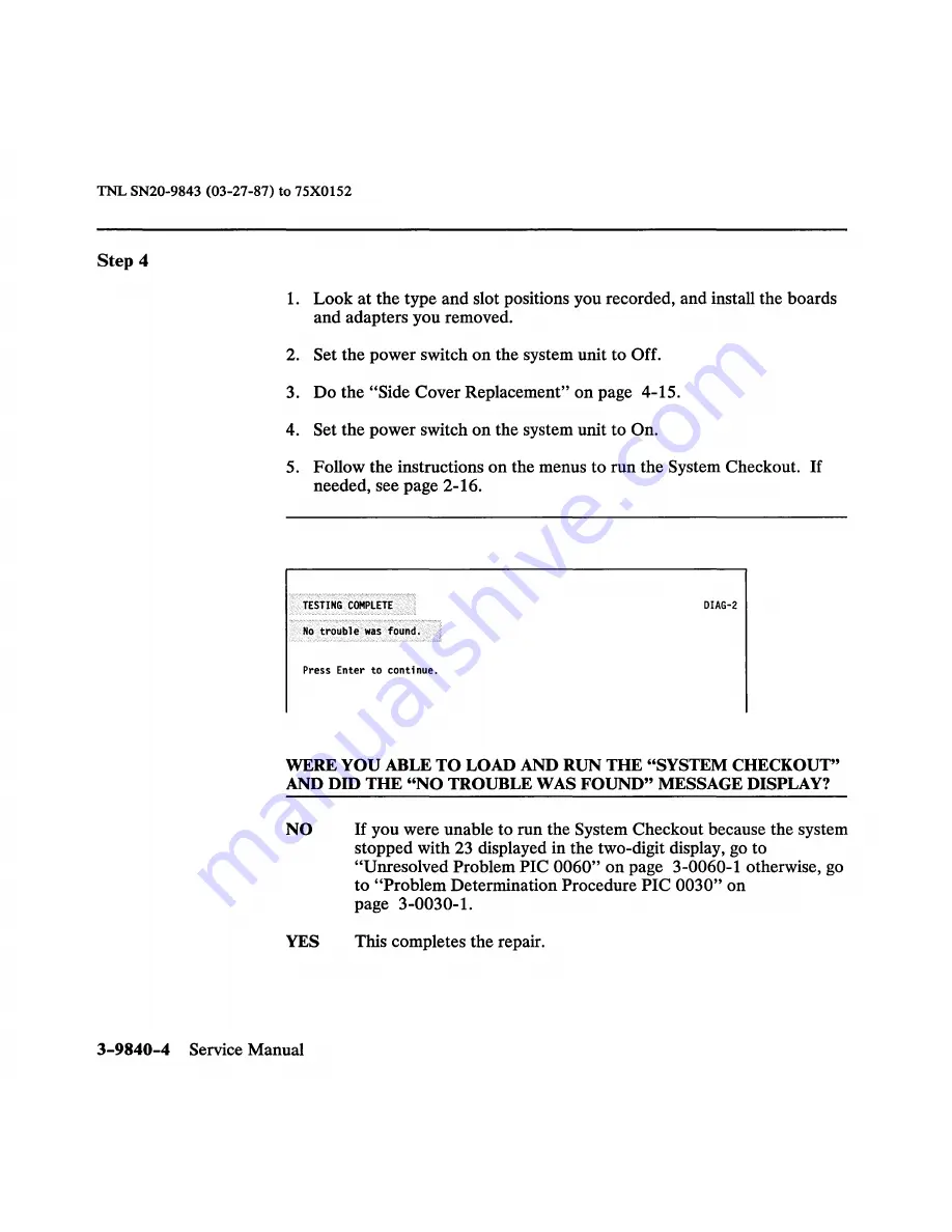 IBM 6150 Hardware Maintenance Manual Download Page 293