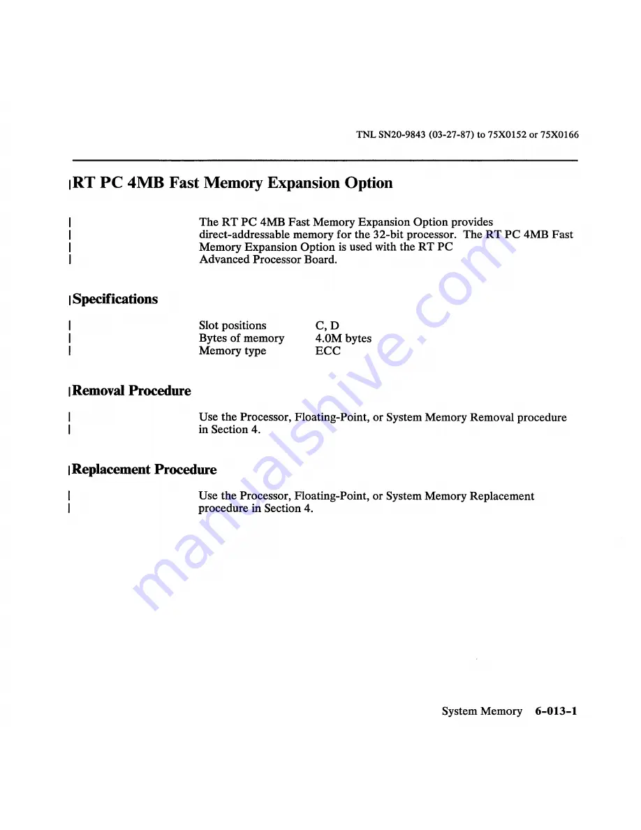 IBM 6150 Hardware Maintenance Manual Download Page 400