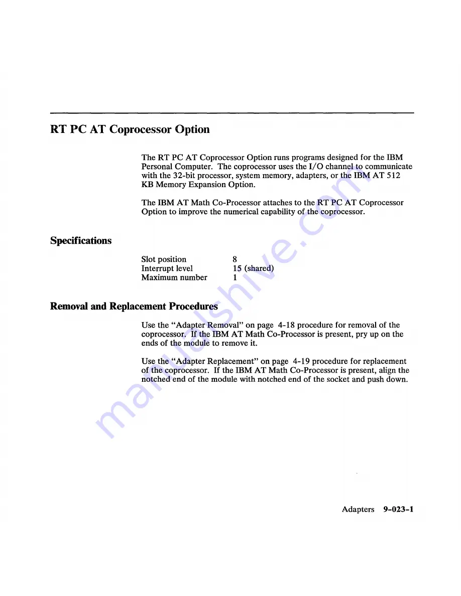 IBM 6150 Hardware Maintenance Manual Download Page 446