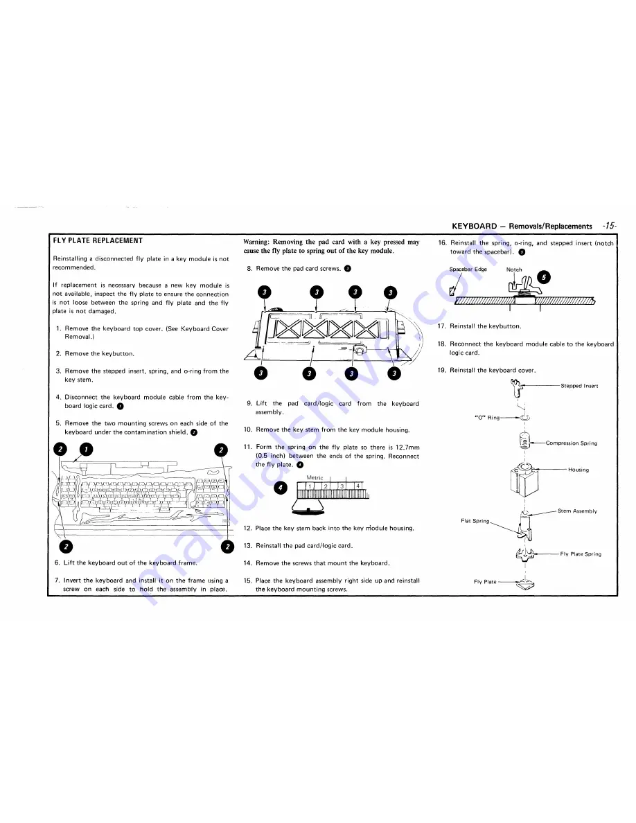 IBM 6580 Product Support Manual Download Page 21