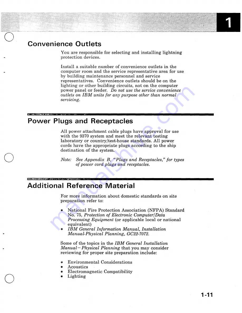 IBM 9370 Installation Manual - Physical Planning Download Page 20