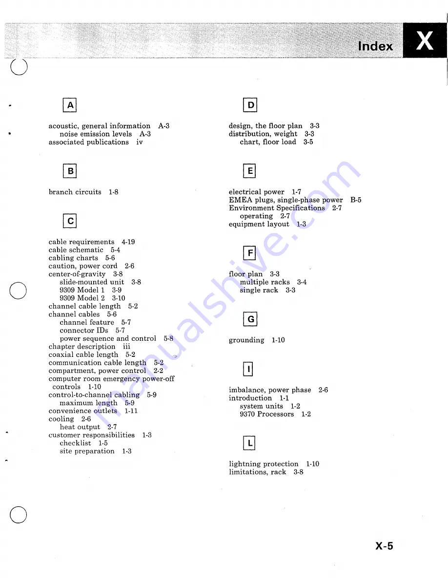 IBM 9370 Installation Manual - Physical Planning Download Page 108