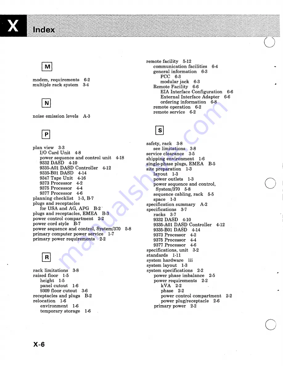 IBM 9370 Installation Manual - Physical Planning Download Page 109