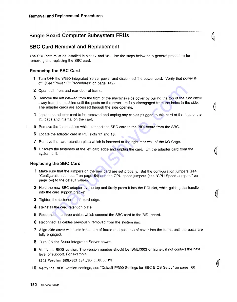 IBM B01 Service Manual Download Page 173