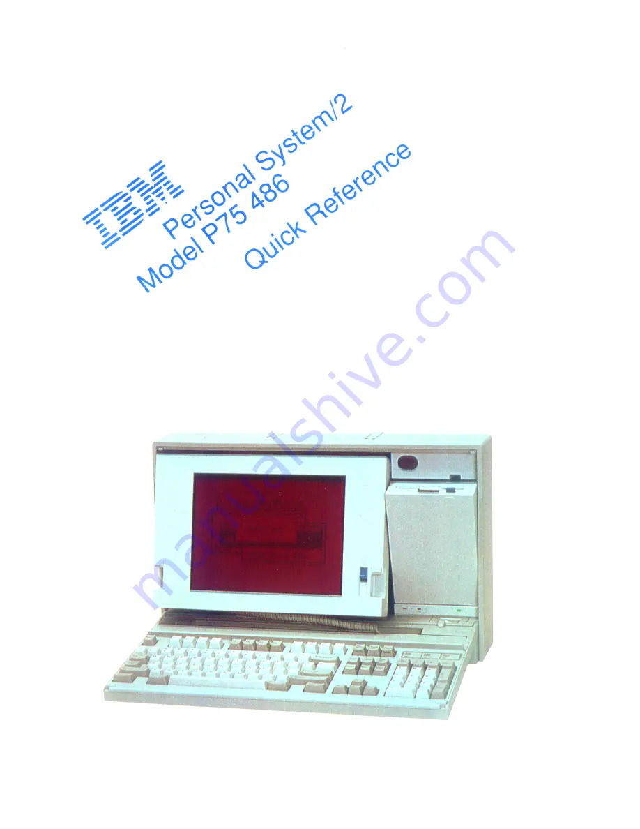 IBM P 75 486 Скачать руководство пользователя страница 1