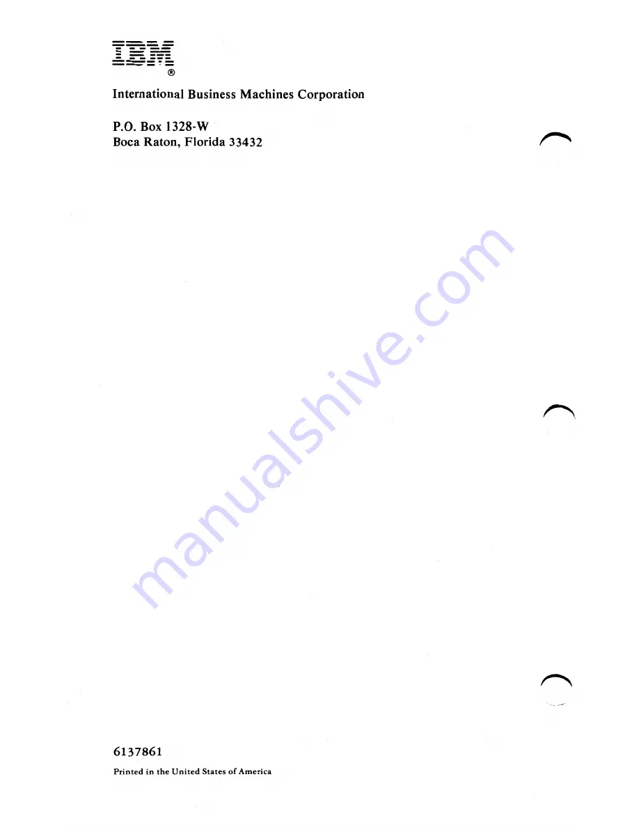 IBM Personal Computer XT Manual To Operations Download Page 364