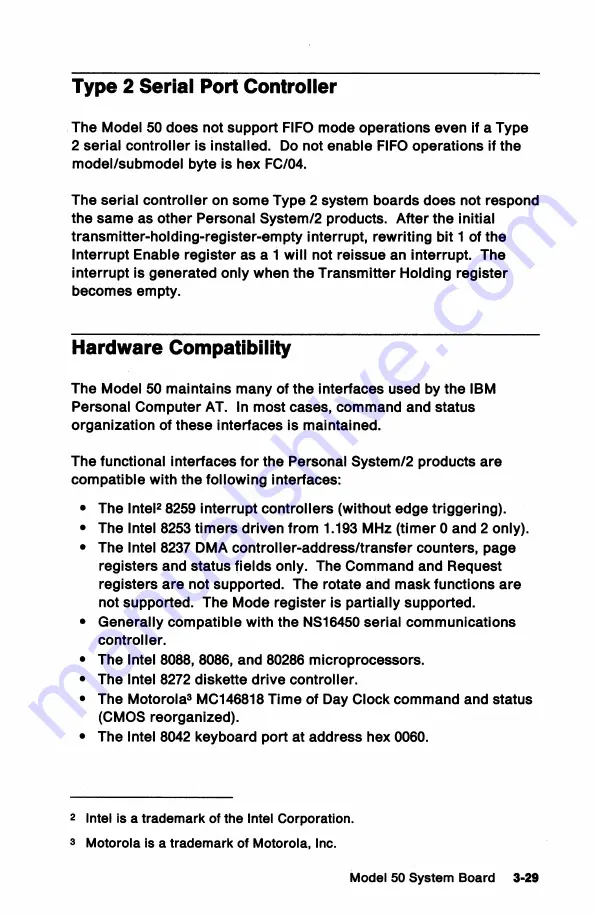 IBM Personal System/2 50 Technical Reference Download Page 57