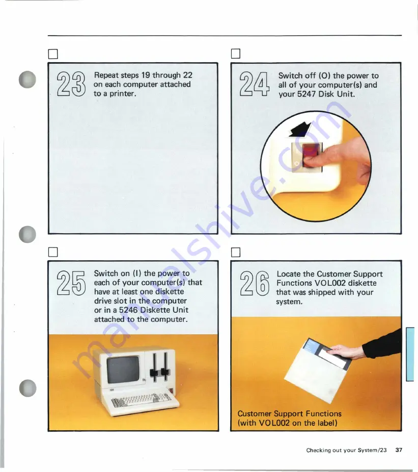 IBM System/23 Setup Instructions Download Page 45