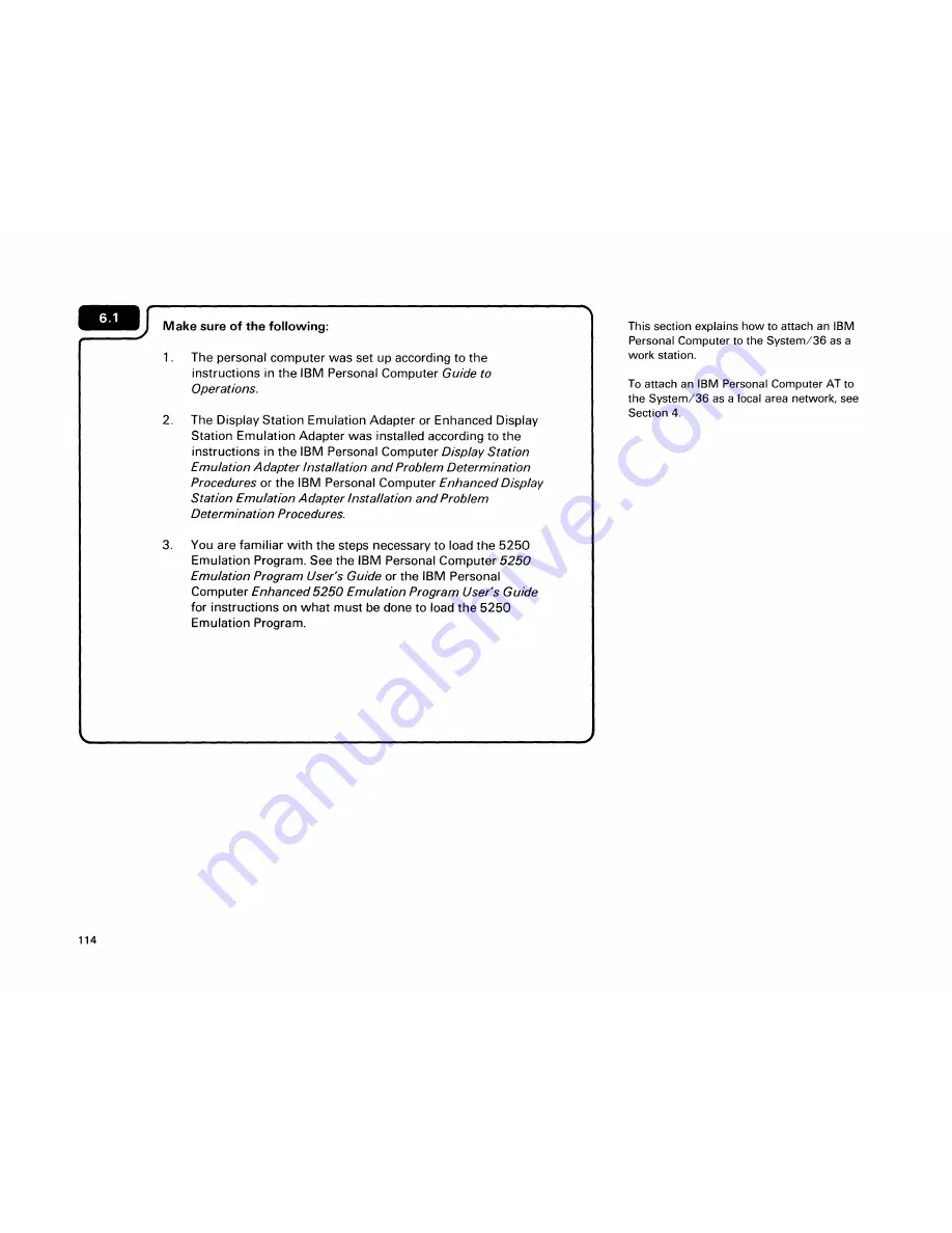 IBM SYSTEM/36 5362 Setting Up Download Page 125