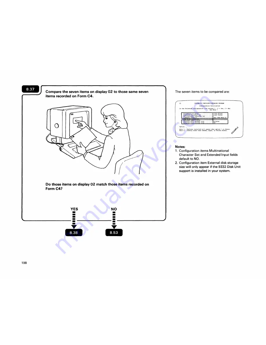 IBM SYSTEM/36 5362 Setting Up Download Page 209