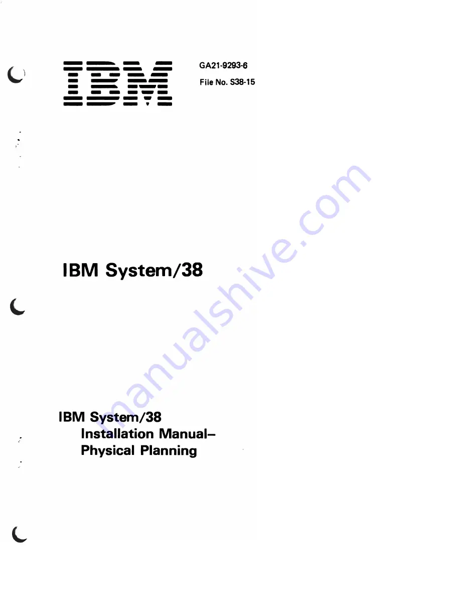 IBM System/38 Скачать руководство пользователя страница 2