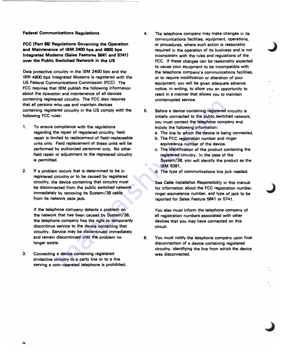 IBM System/38 Instruction Manual Download Page 5