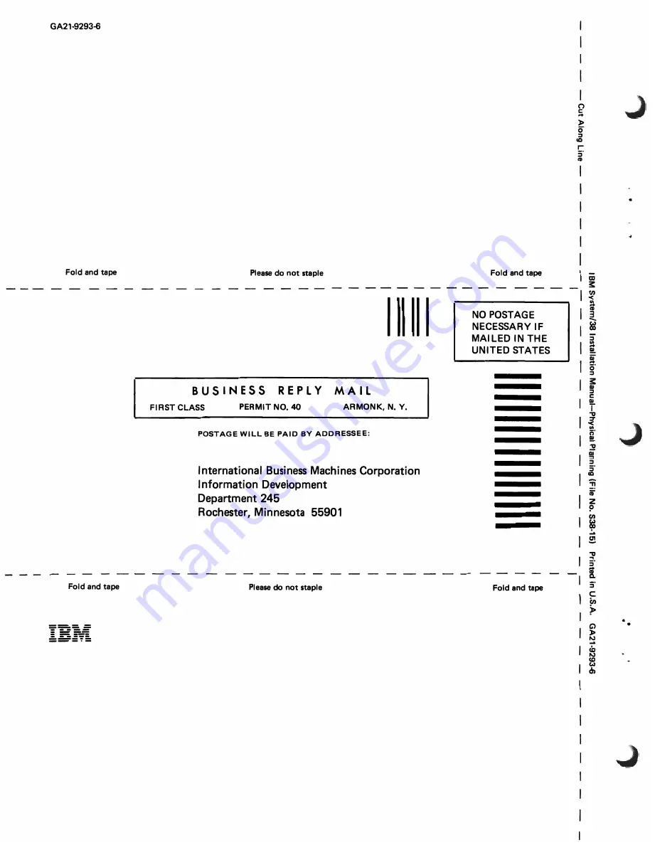 IBM System/38 Instruction Manual Download Page 49