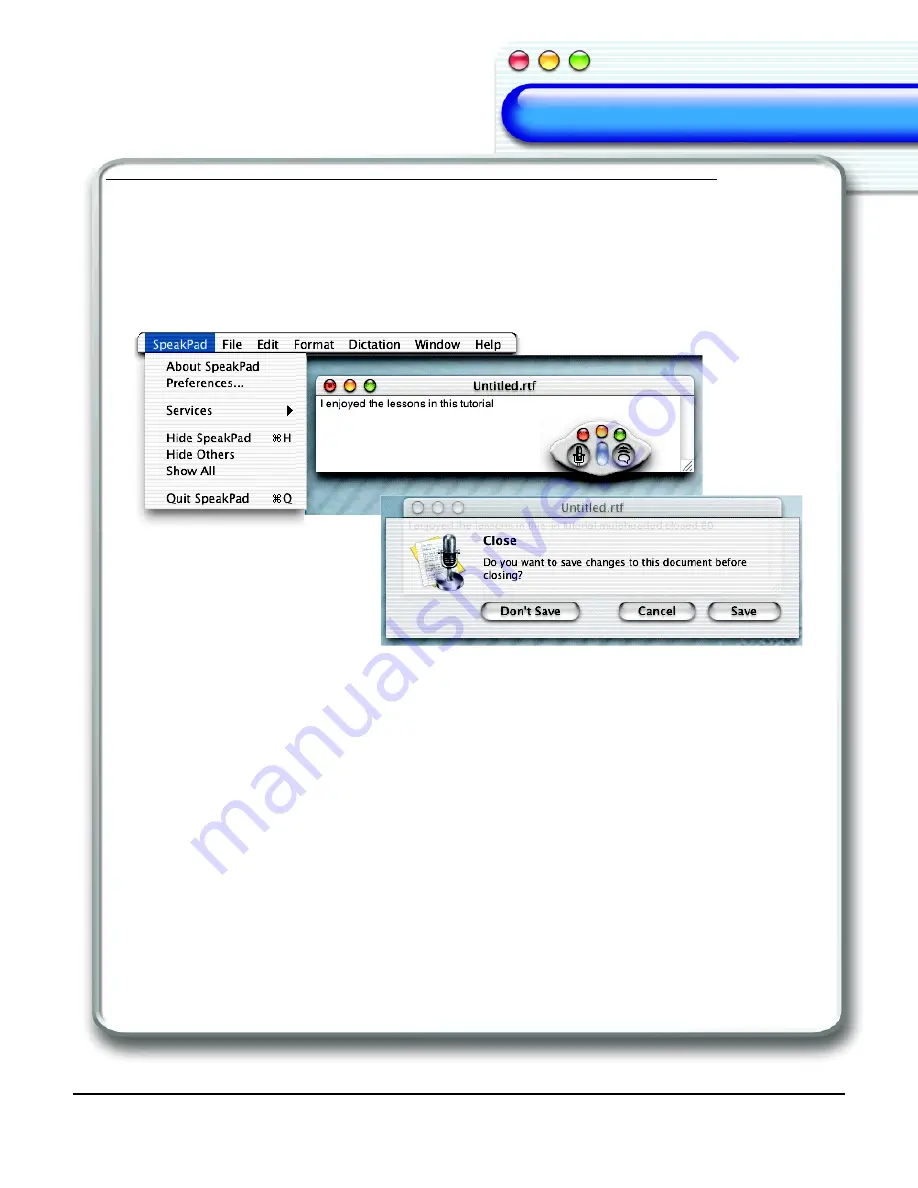 IBM ViaVoice Simply Dictation for Mac OS X User Manual Download Page 31