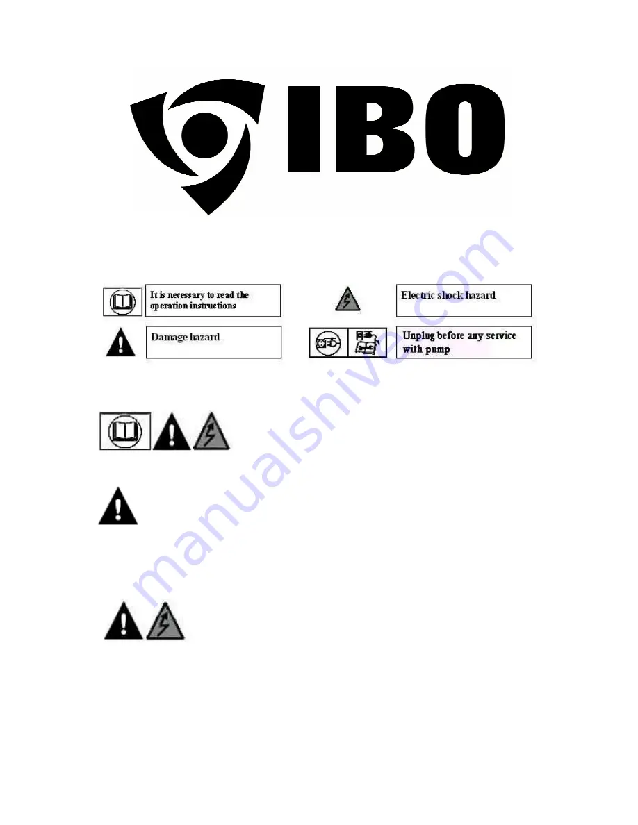 IBO 4SD Operation Instructions Manual Download Page 1