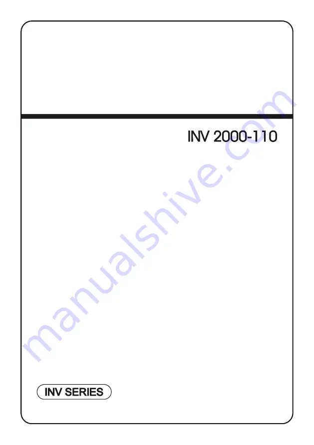 ICA INV Series User Manual Download Page 1