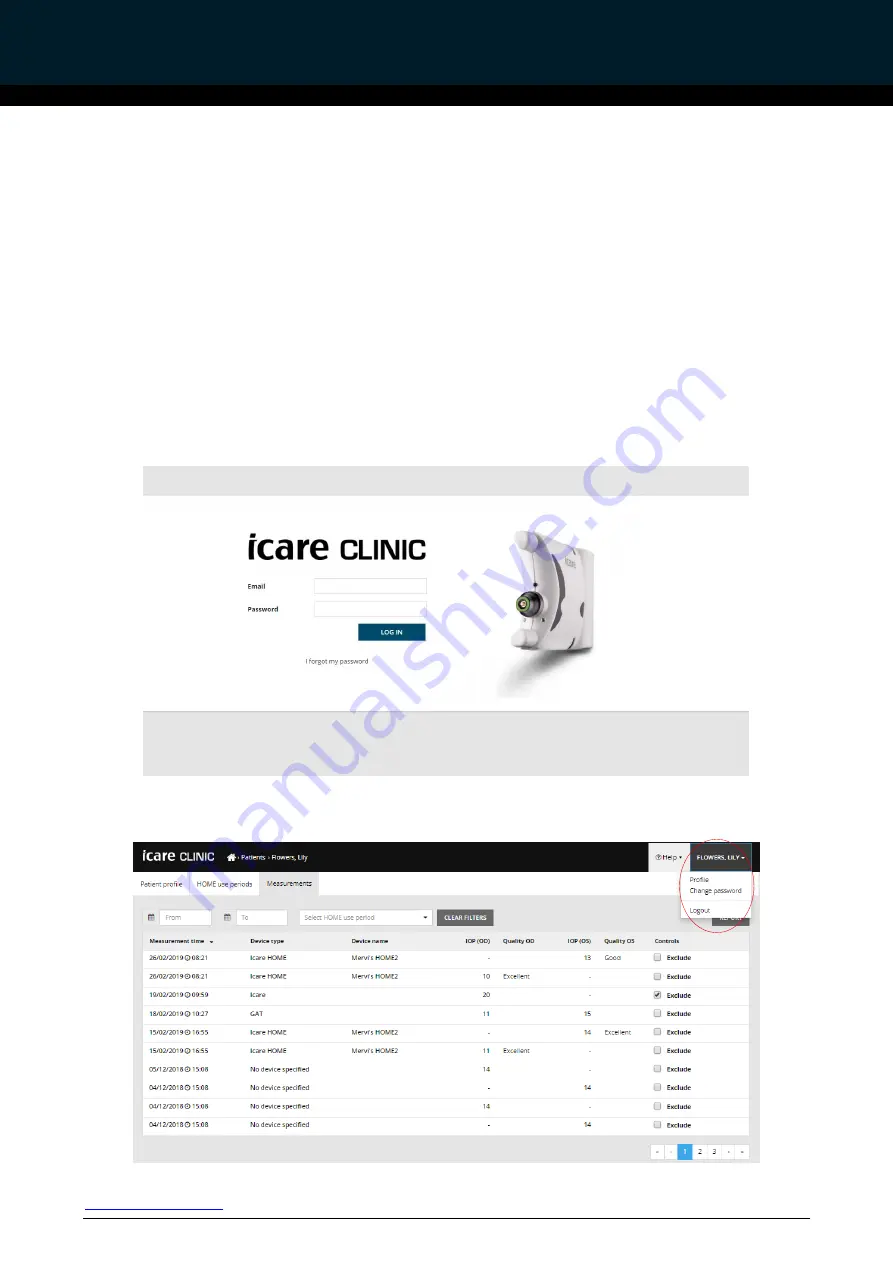 Icare EXPORT TS03 Instruction Manual For Patients Download Page 10