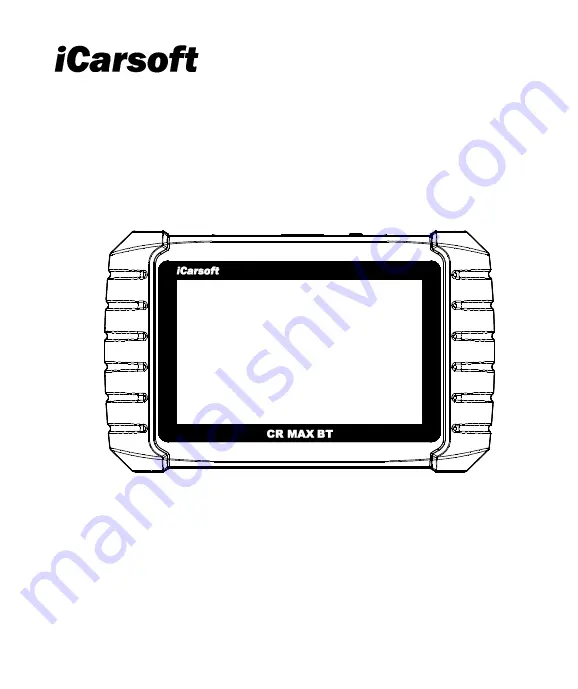 iCarsoft CR MAX BT Скачать руководство пользователя страница 1