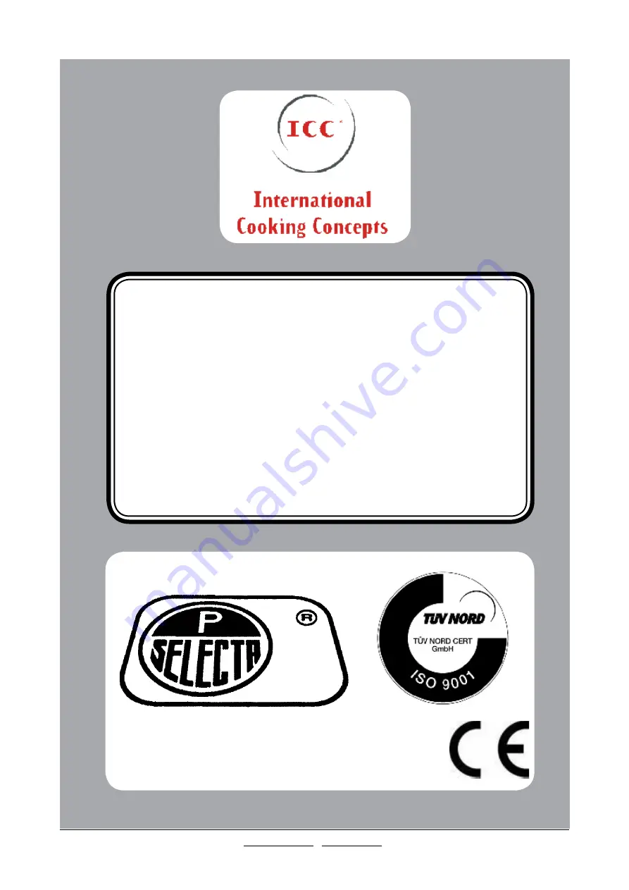 ICC GASTROVAC 20000 Instruction Manual Download Page 1