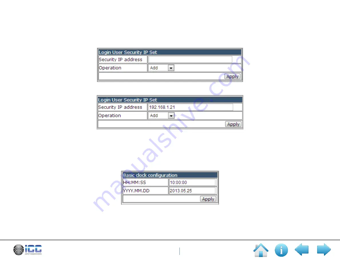 ICC Link Series Web User Manual Download Page 100