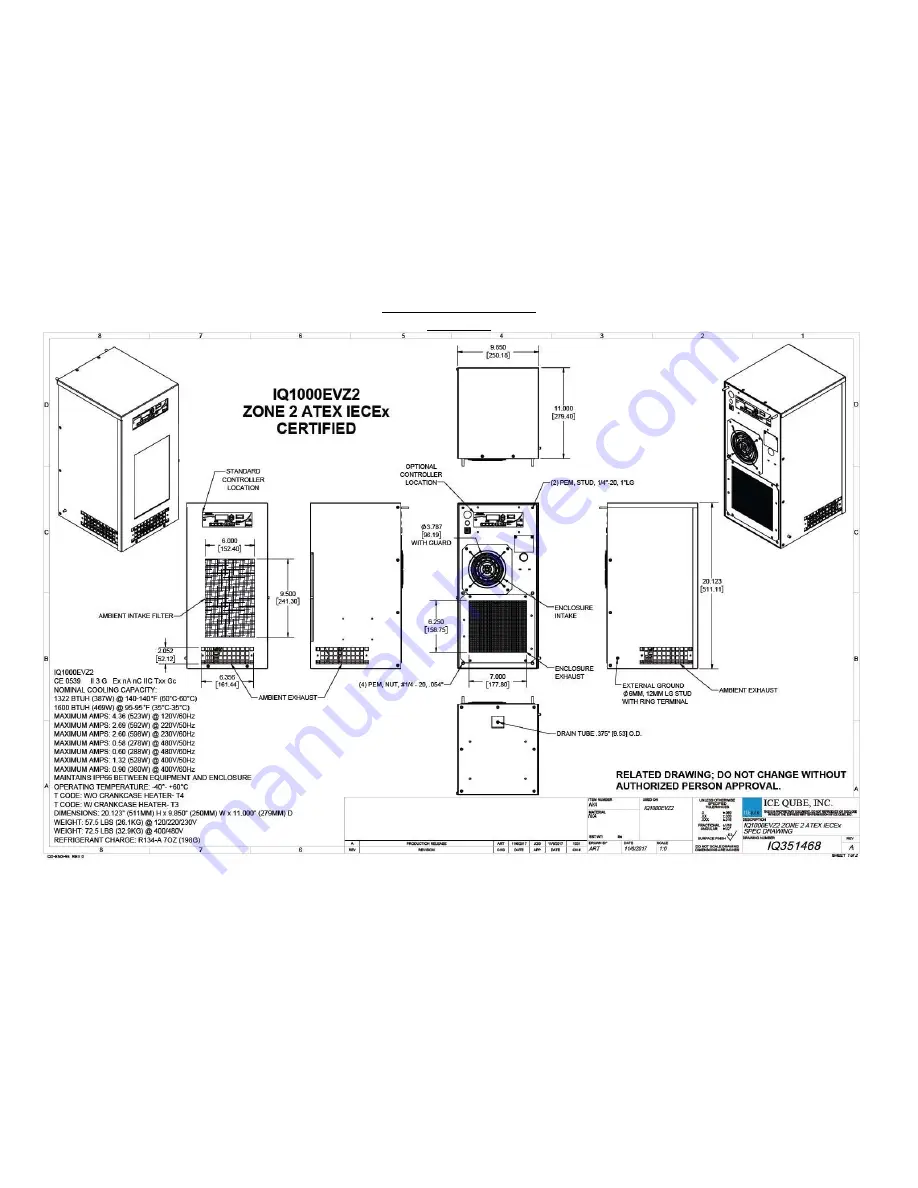 Ice Qube 1IQ0000EVZ2 Operation And Installation Manual Download Page 18