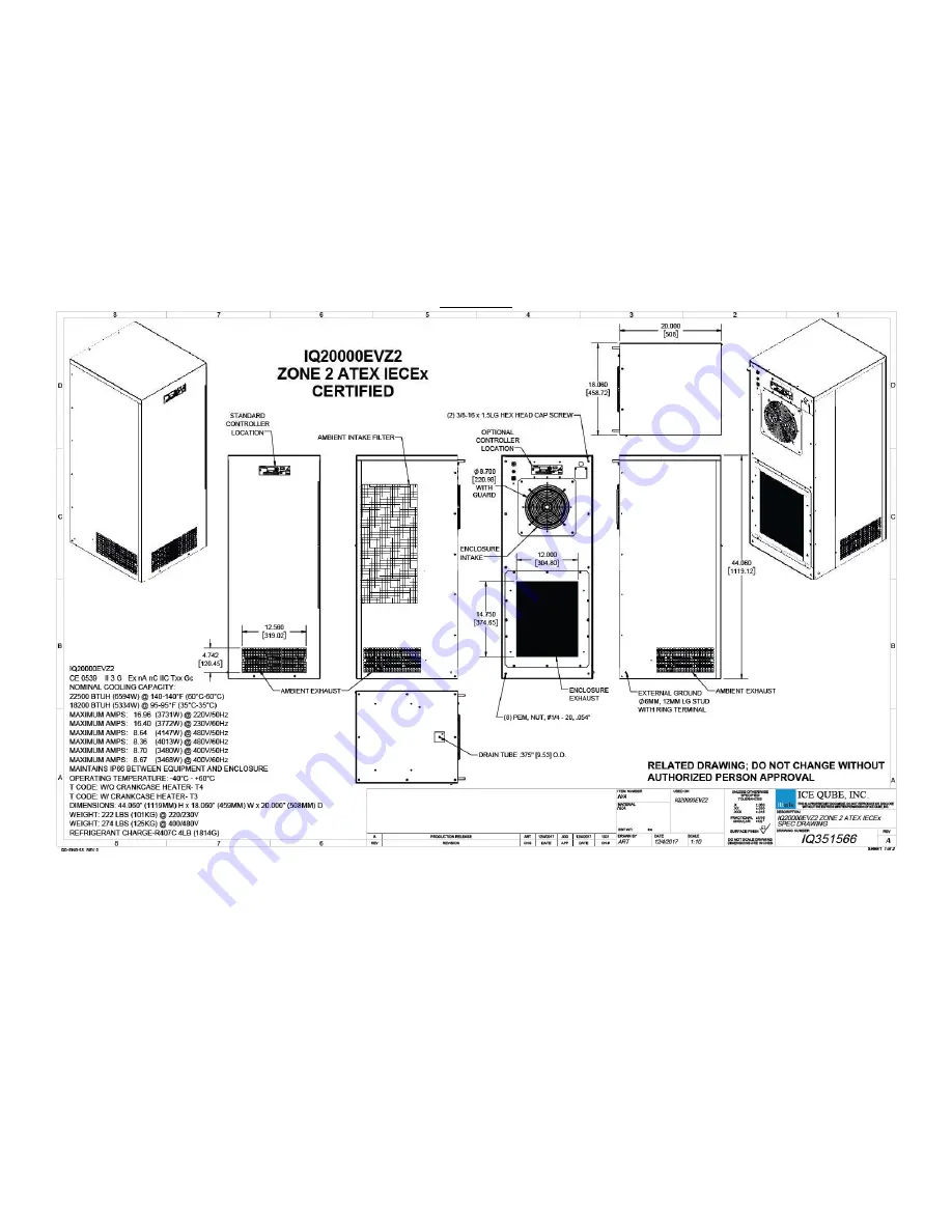 Ice Qube 1IQ0000EVZ2 Operation And Installation Manual Download Page 29