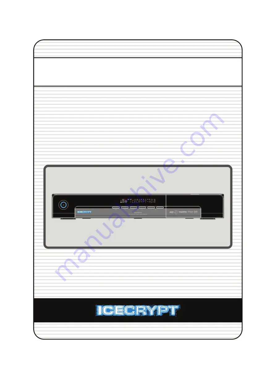 Icecrypt S4000HDPVR Скачать руководство пользователя страница 1